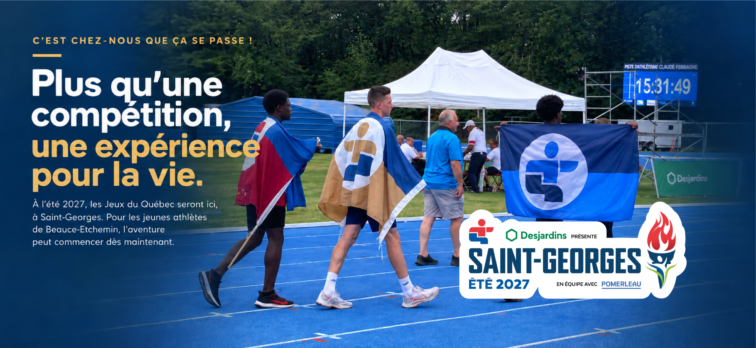 Jeux du Québec Saint-Georges 2027 — Plus qu’une compétition, une expérience pour la vie
